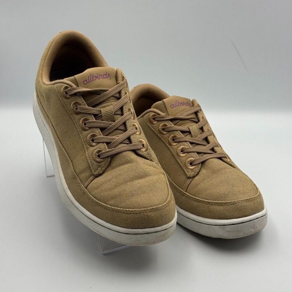 Allbirds Canvas Pacers Tan Beige Casual Sneakers Women's Size 9 Brown Shoes